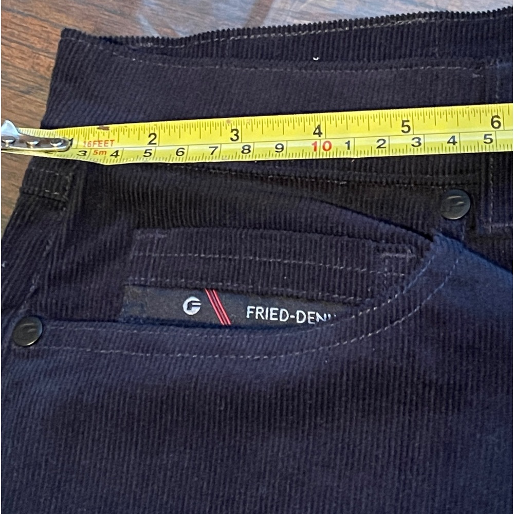 Fried denim navy blue corduroy pants